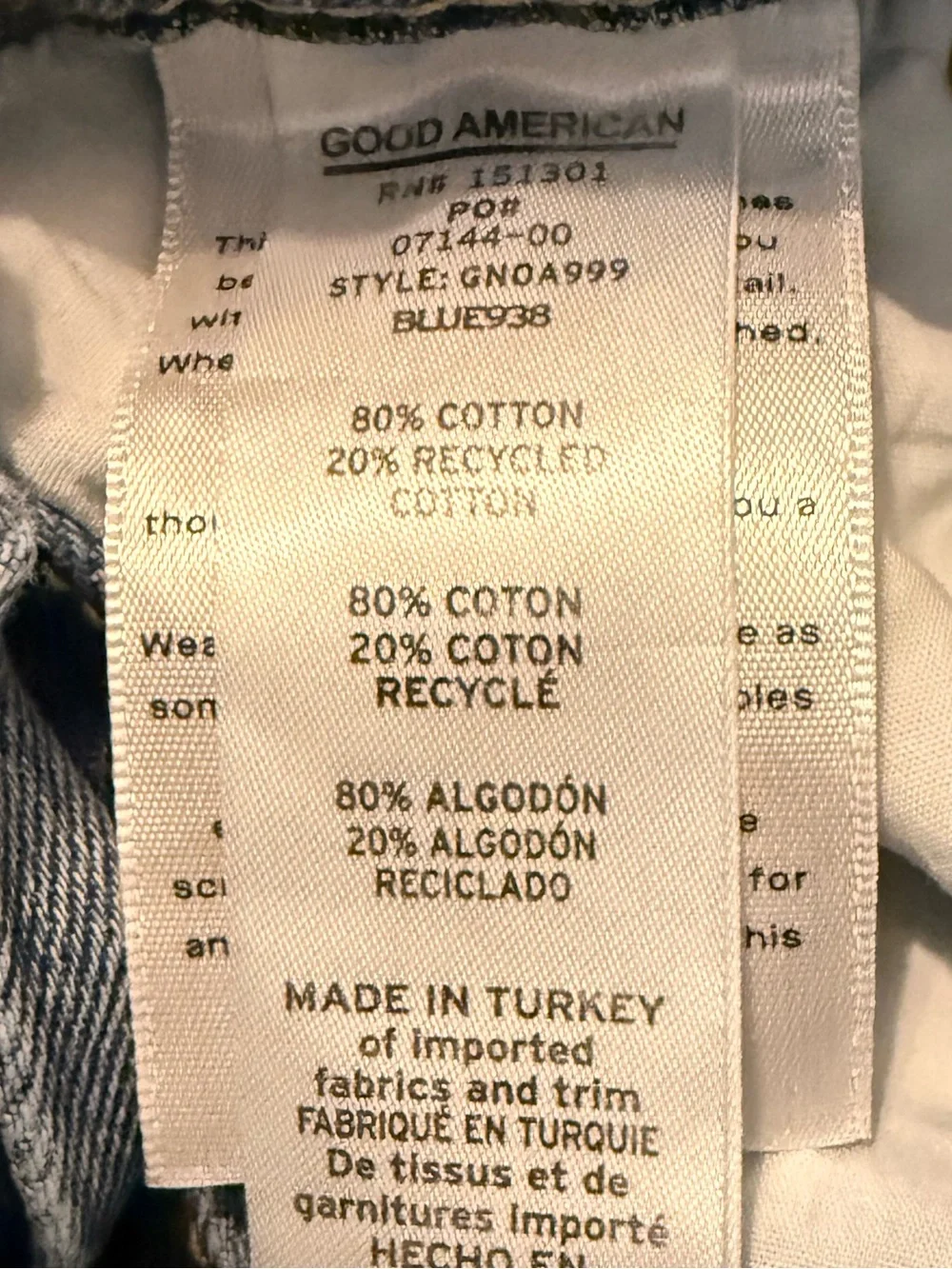 GOOD AMERICAN Carpenter Denim Overalls Pants